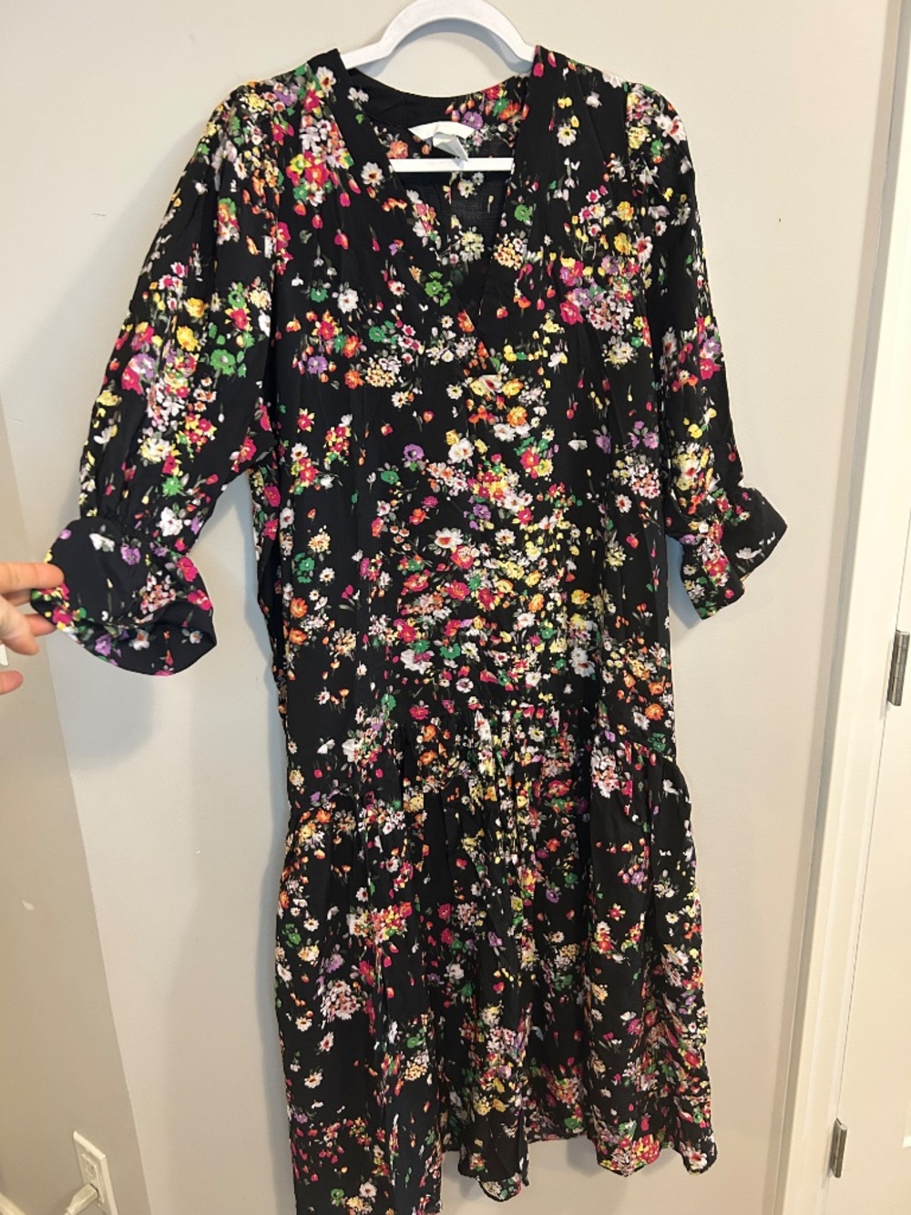 H&M Black Floral Maxi Dress - Picture 3 of 14